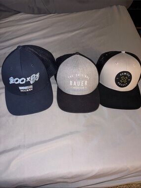 Bauer Black & Gray Mesh Hockey Trucker Hat